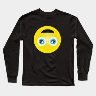 Anxiety emoji Long Sleeve T-Shirt